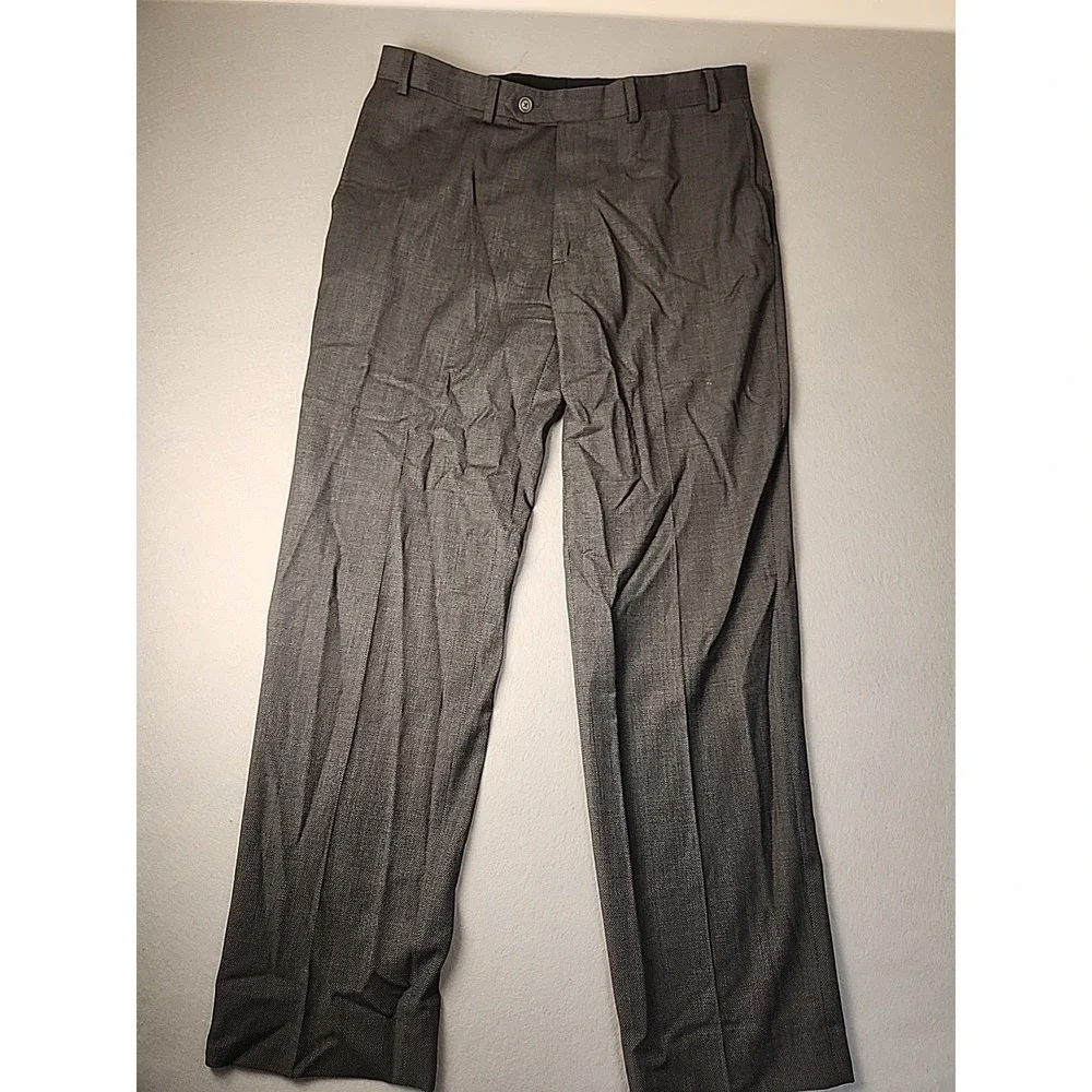 BROOKS BROTHERS Explorer Collection Fitzgerald Fit Wool Gray Mens Suit 42R 36x33